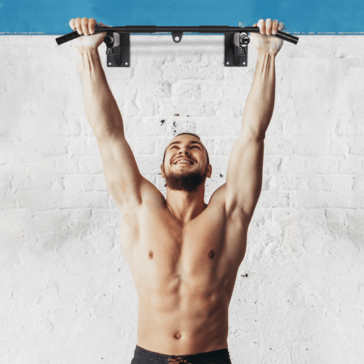 HOMCOM Barra de Elevações para Parede Treinamento Muscular Pull Up para Casa Carga Máxima 150kg 93,5x65x17 cm Preto