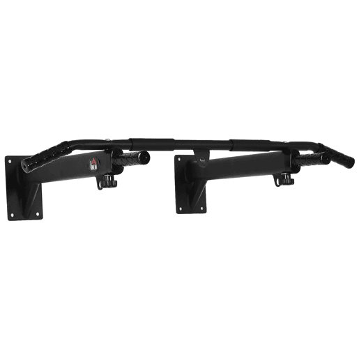 HOMCOM Barra de Elevações para Parede Treinamento Muscular Pull Up para Casa Carga Máxima 150kg 93,5x65x17 cm Preto