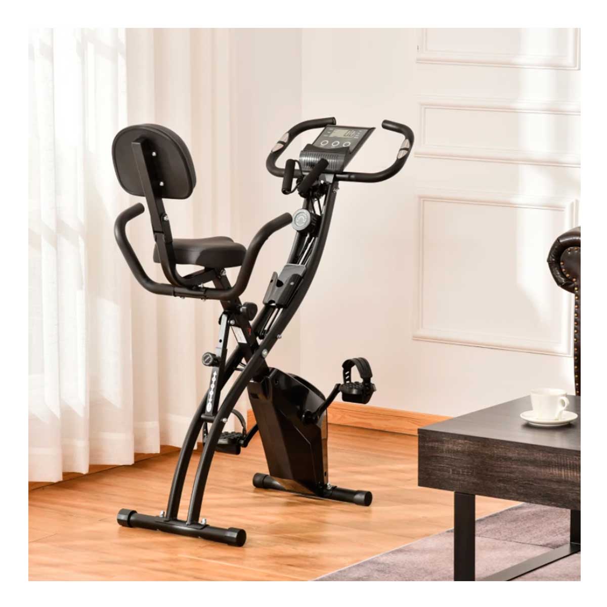 Bicicleta Estática Acero, ABS, plástico HOMCOM