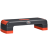 HOMCOM Plataforma Step Fitness Step de Aeróbico com Altura Ajustável de 101520cm Plataforma de ExercÃcio em Casa Ginásio Oficina Carga 150kg 78x28x20cm Vermelho e Cinza