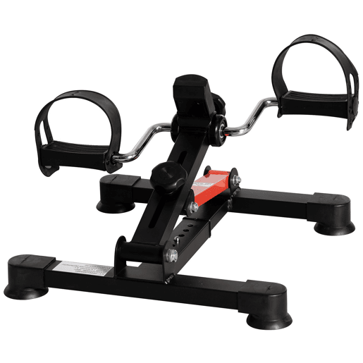 HOMCOM Mini Bicicleta Estática de Exercícios Mini Bicicleta Estática com Altura e Comprimento Ajustáveis Tela LCD Máquina de Pedalar de Mãos e Pernas 33-43x40x24,5-34,5 cm Preto