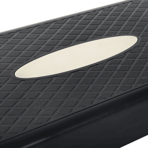 HOMCOM Step de Aeróbica Antiderrapante com Altura Ajustável em 2 Níveis (1015 cm), Suporta até 150 kg, Ideal para Exercícios em Casa ou Ginásio, 68x29x15 cm, Preto e Vermelho