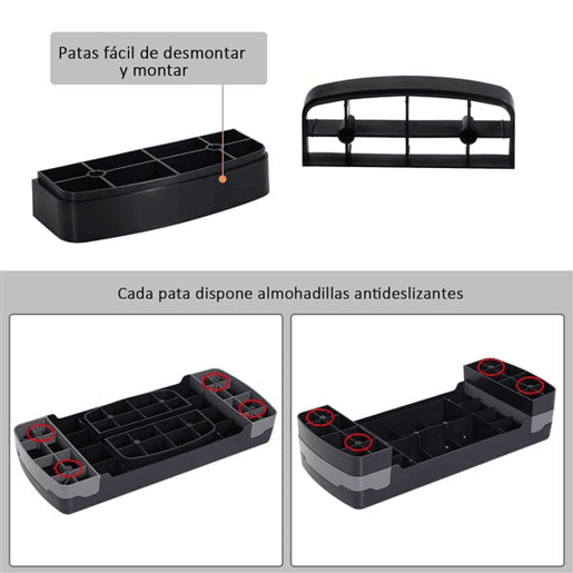 HOMCOM Step de Aeróbica Antiderrapante para Fitness com Altura Regulável 2 Níveis 1015 cm Suporta até 150 kg para Exercício em Casa ou Ginásio 68x29x15 cm Preto