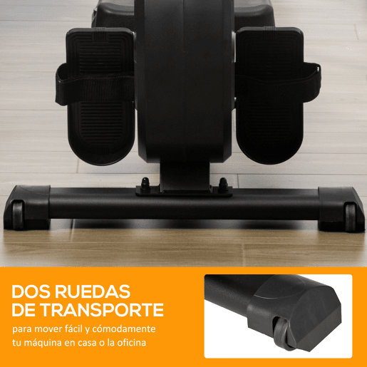 HOMCOM Máquina de Remo Dobrável com 8 Níveis de Resistência Magnética Volante de Inércia de 4kg Monitor LCD para Treinamento em casa Aço Alumínio 185x58x57cm Carga 120kg Preta e Prata