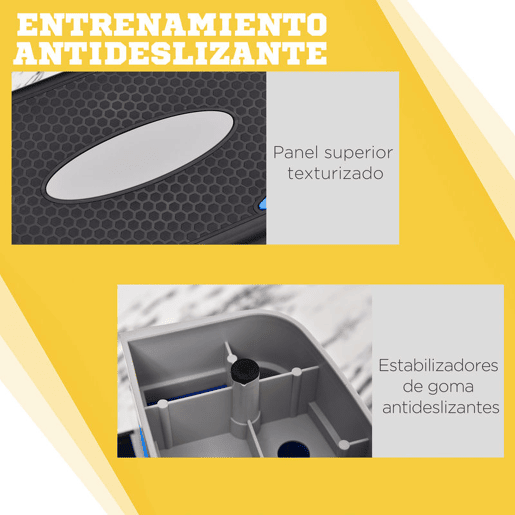 HOMCOM Step para Exercício Aeróbico Plataforma Step com Altura Ajustável em 3 Níveis com Carga Máxima 150kg para Exercício em Academia Casa 80x31x10-20cm Azul