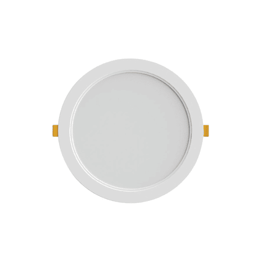 encastráveis  downlights policarbonato cor branca série butut 22,5cm