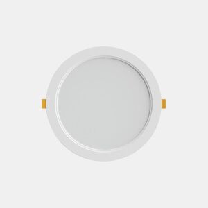 encastráveis  downlights policarbonato cor branca série butut 22,5cm
