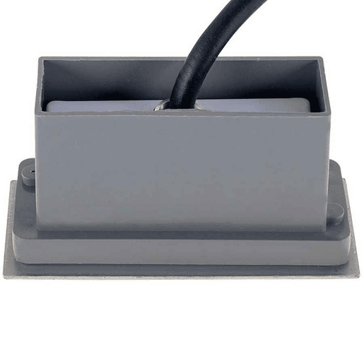 luminária de encastrar para exterior em alumínio niquelado magnus series 11cm