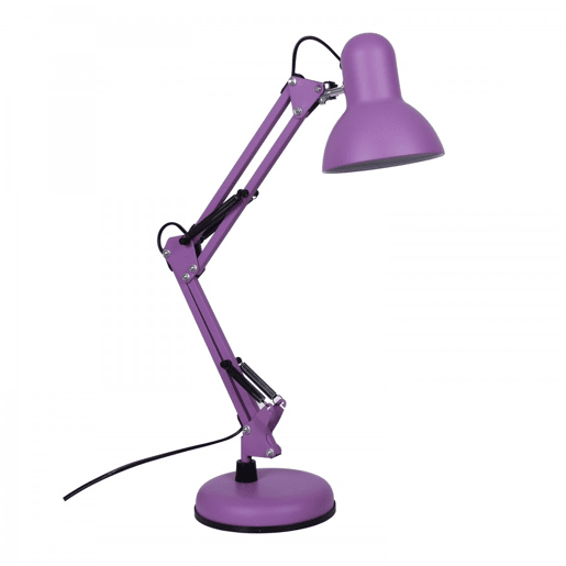 candeeiro flexográfico de alumínio roxo série antigona 15,5 cm