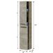 Armario baño Alise 2 puertas, Alaska, 150 cm Armario baño Alise 2 puertas, Alaska, 150 cm Madera