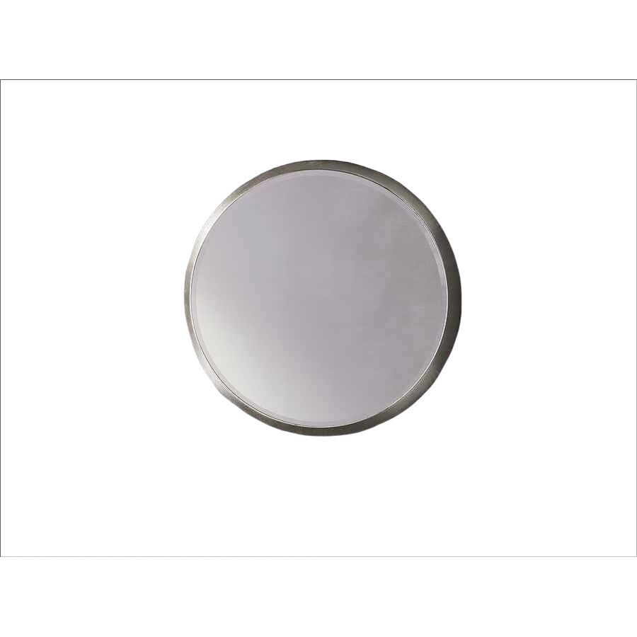 Espejo redondo cristal color plata serie aries 50cm