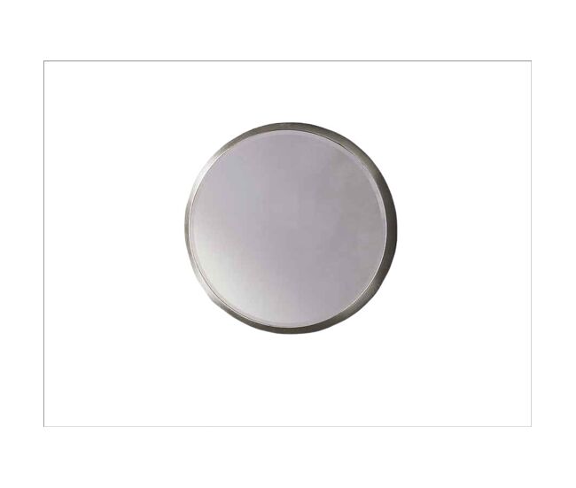 Espejo redondo cristal color plata serie aries 50cm