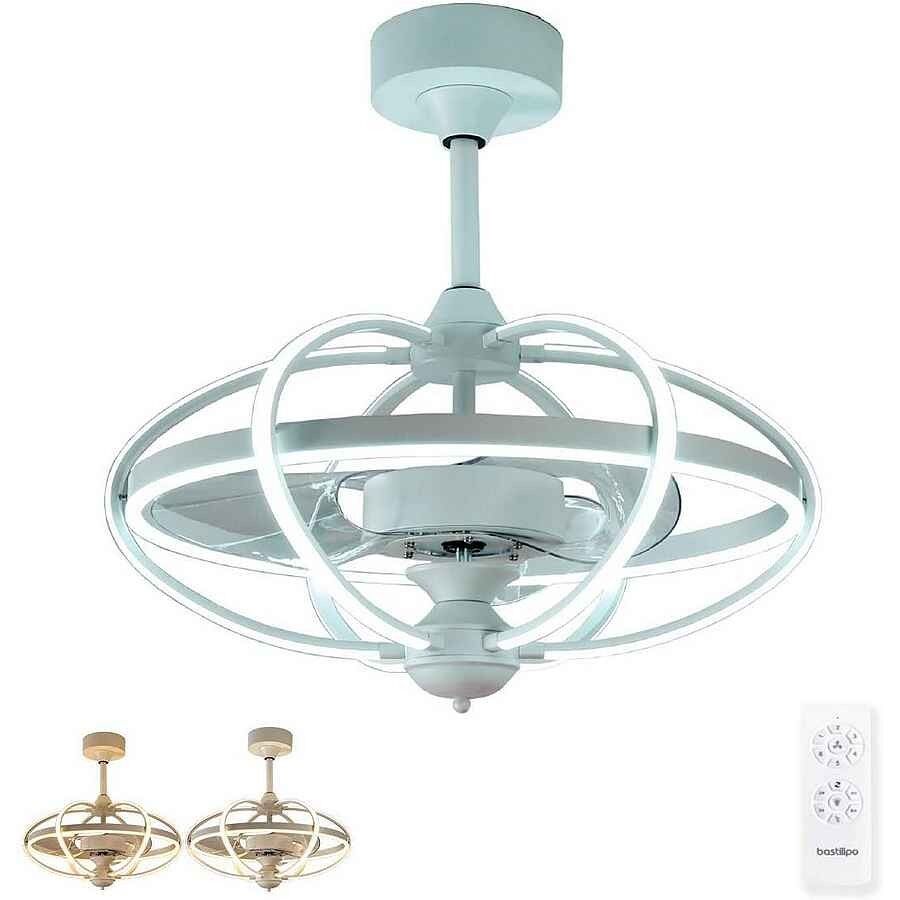 Lámpara Ventilador Metal Serie Miami