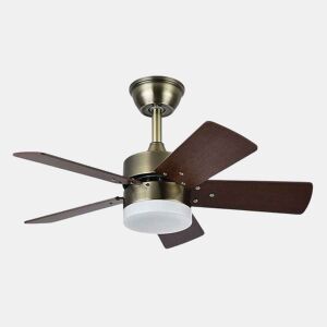 ventilador de tecto metálico dourado série marta 76cm
