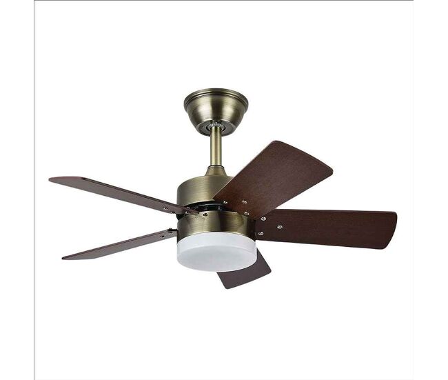 Ventilador de techo metal color dorado serie marta 76cm