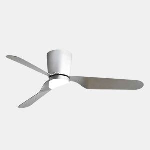 ventoinha de tecto em metal niquelado série kochi 132cm