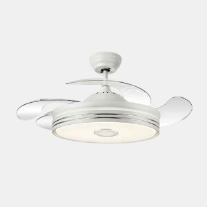 ventilador de tecto metálico cor branca série matanuska 108cm