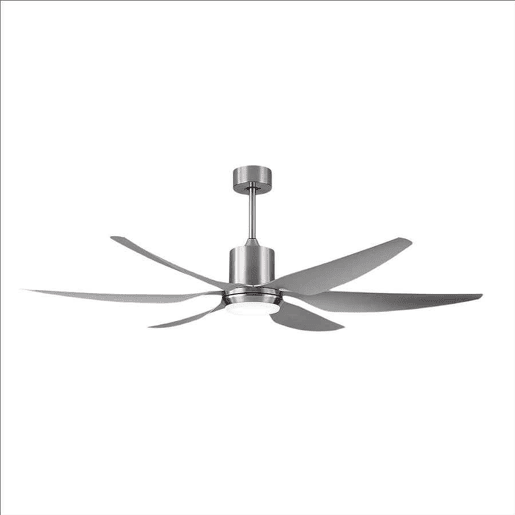ventilador de tecto cor de níquel série metal otto 167cm