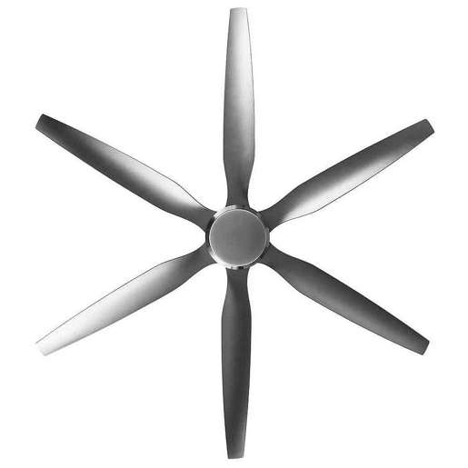 ventilador de tecto cor de níquel série metal otto 167cm