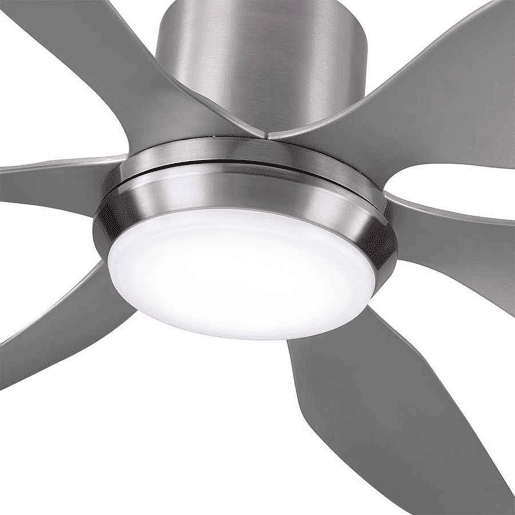 ventilador de tecto cor de níquel série metal otto 167cm