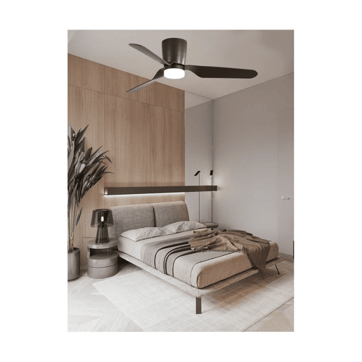 ventilador de tecto metálico cor castanha série kochi 132cm