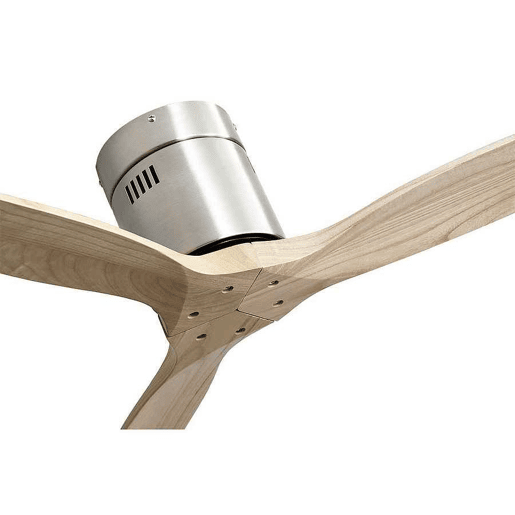 ventilador de tecto em metal niquelado série aguilon 132cm