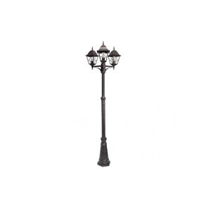 candeeiro de rua para jardim alumínio cor castanha série bootes 62cm