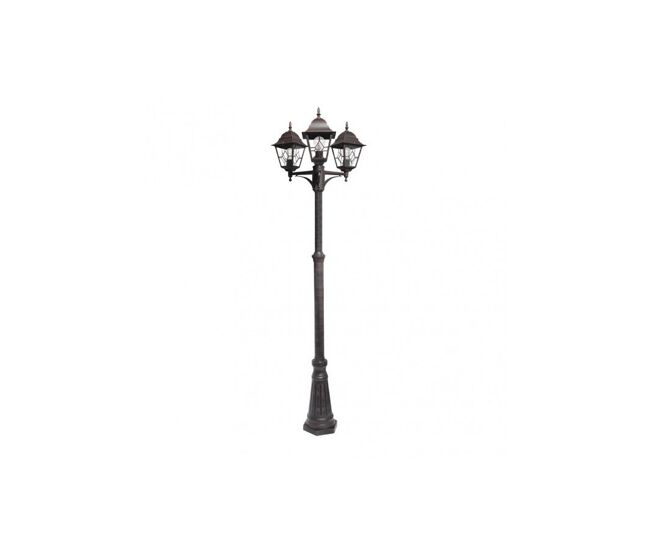 Farola para jardin aluminio color marron serie bootes 62cm