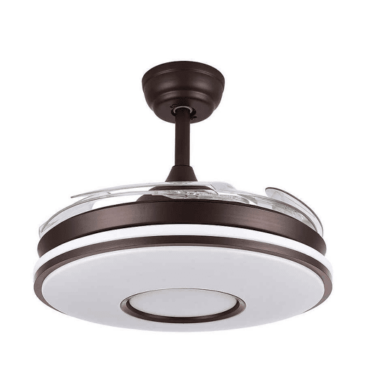 ventilador de tecto metálico cor castanha série dani 108cm