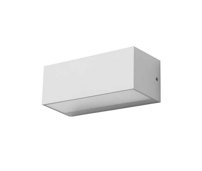 Aplique de exterior policarbonato color blanco serie ara big 23cm