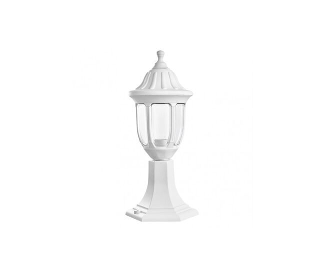 Sobremuro jardin policarbonato color blanco serie angã©lica 16.6cm