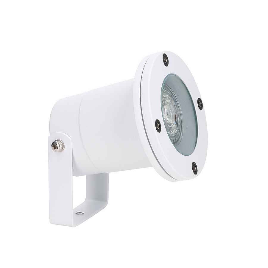 Proyector aluminio color blanco serie post 9.8cm