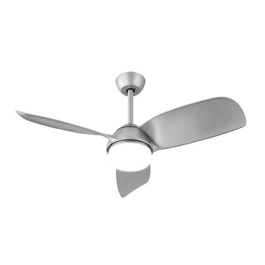 ventilador de tecto cor prata metal série haur 107cm