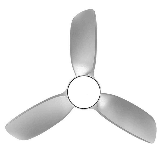 ventilador de tecto cor prata metal série haur 107cm