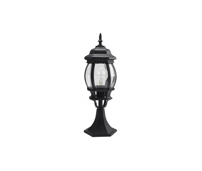Sobremuro jardin aluminio color negro serie caelum 16cm