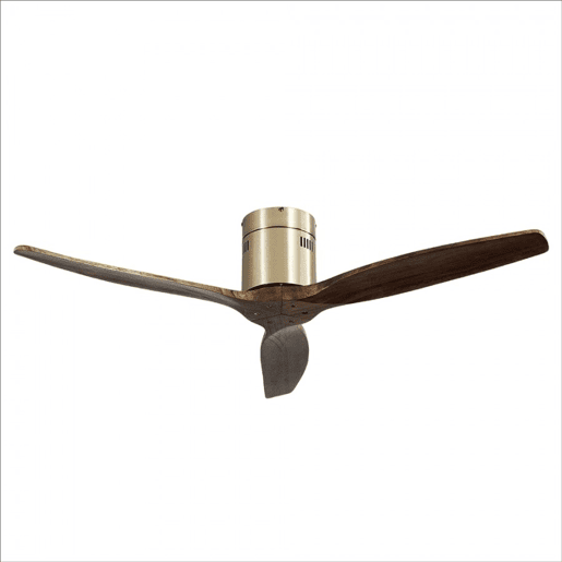 ventilador de tecto em metal dourado série aguilon 132cm