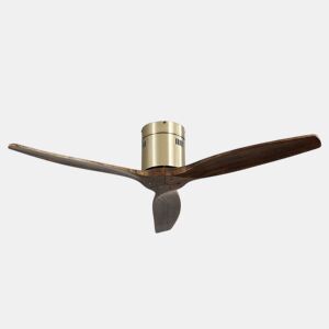 ventilador de tecto em metal dourado série aguilon 132cm