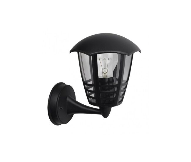 Aplique de exterior aluminio color negro serie alnilan 21.5cm
