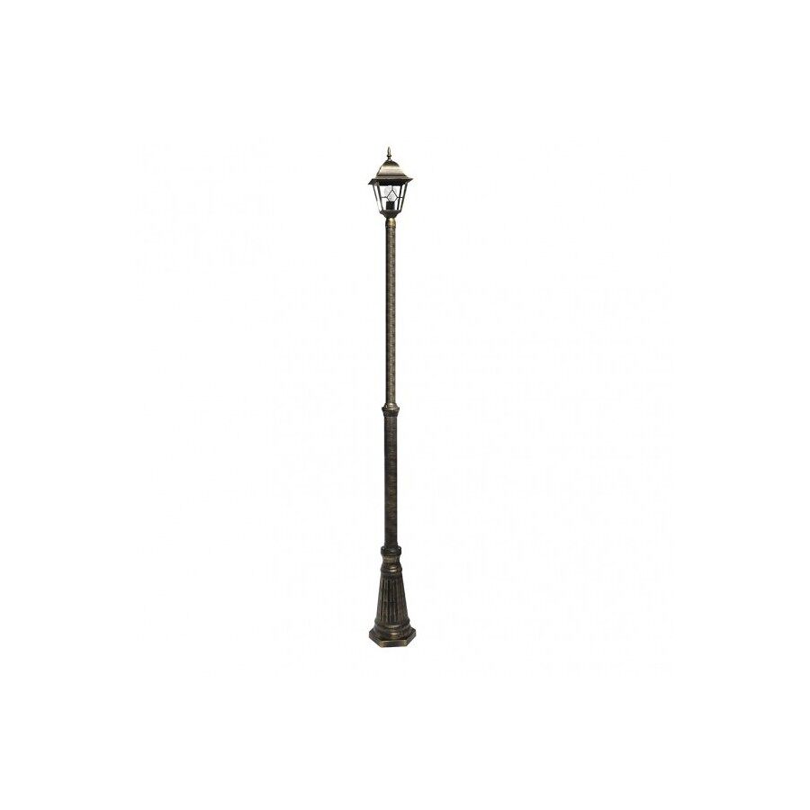 Farola para jardin aluminio color negro serie bootes 18cm