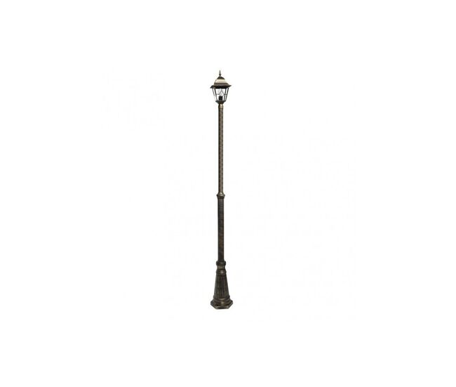 Farola para jardin aluminio color negro serie bootes 18cm