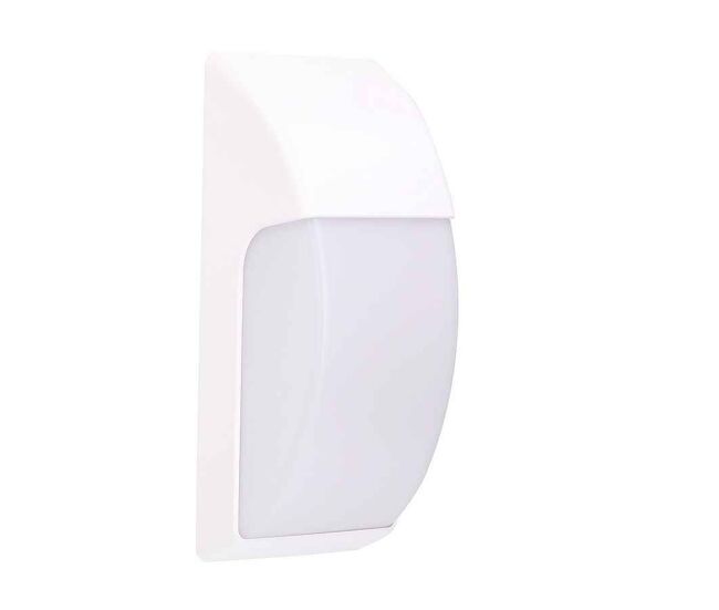 Aplique de exterior policarbonato color blanco serie area 13cm