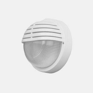 candeeiro de parede para exterior em alumínio branco série canopus 18,5cm