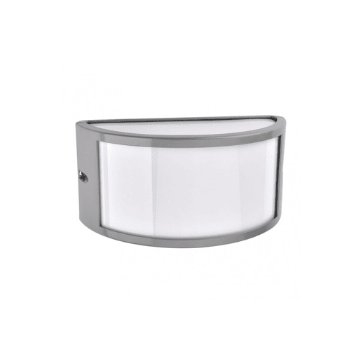 candeeiro de parede para exterior em alumínio cinzento série ara 25cm
