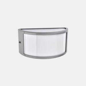 candeeiro de parede para exterior em alumínio cinzento série ara 25cm