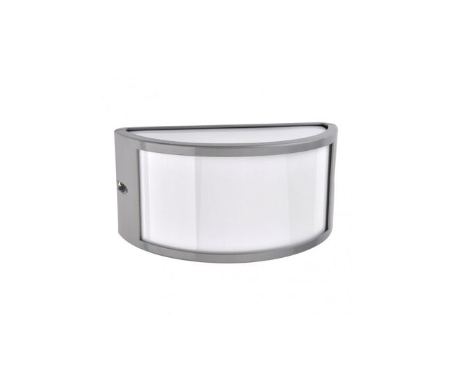 Aplique de exterior aluminio color gris serie ara 25cm