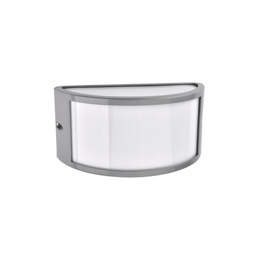 candeeiro de parede para exterior em alumínio cinzento série ara 25cm