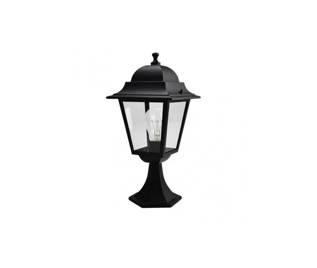 Sobremuro jardin aluminio color negro serie spica 21.5cm