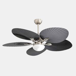 ventilador de tecto metálico cor preta série chaw 132cm