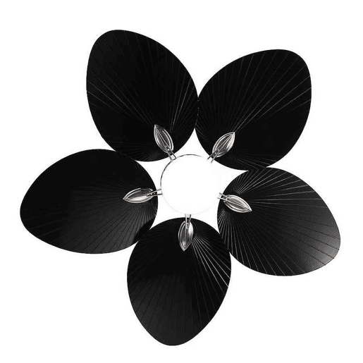 ventilador de tecto metálico cor preta série chaw 132cm