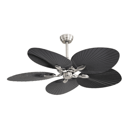 ventilador de tecto metálico cor preta série chaw 132cm